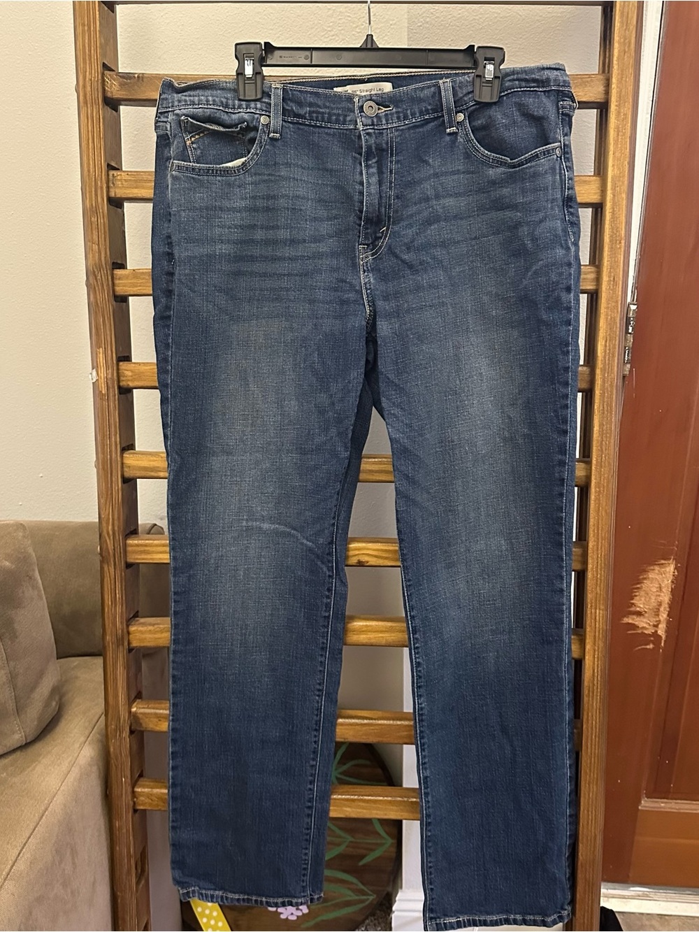 Levi's Women's Blue Straight-Leg Jeans